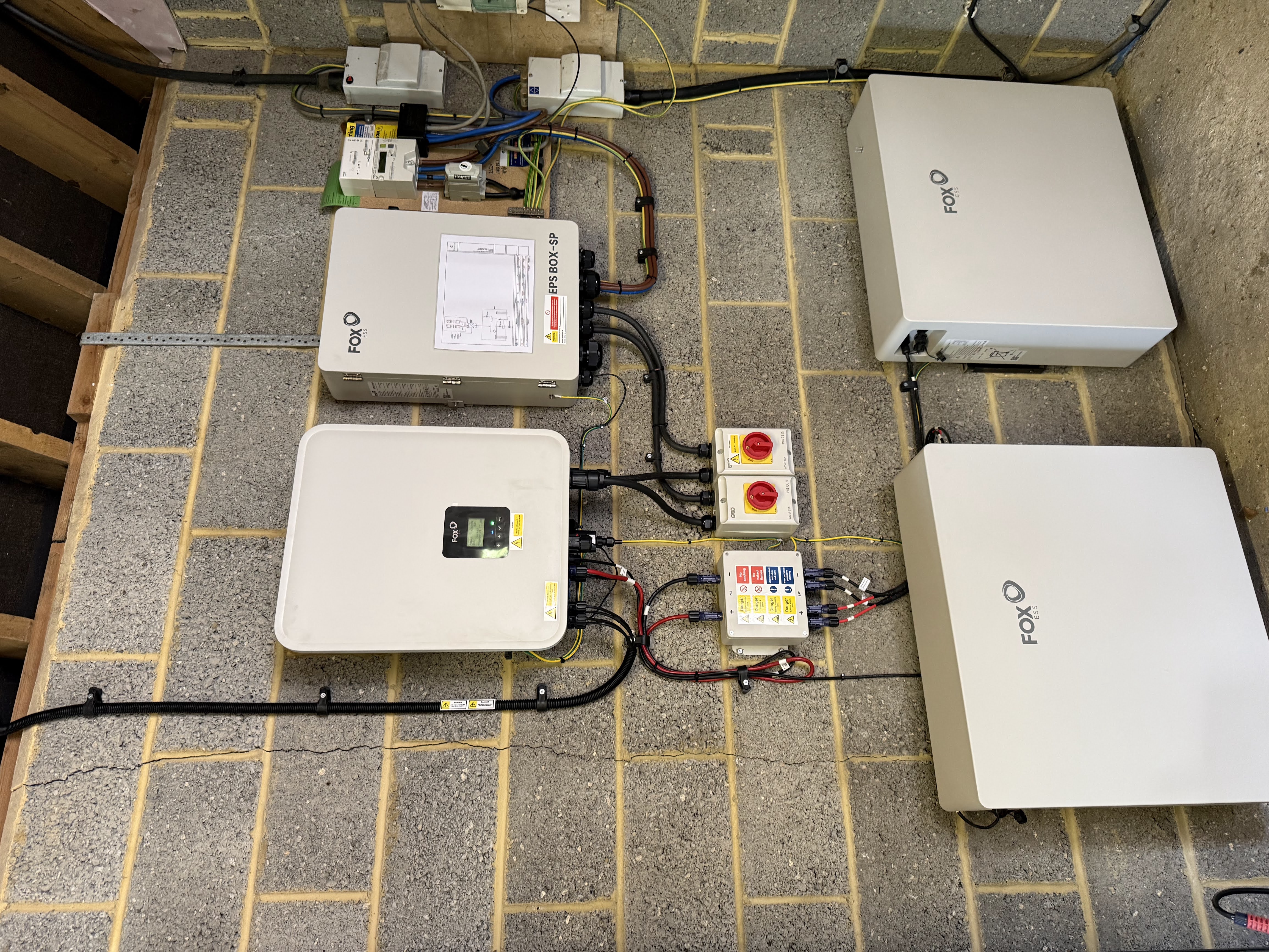 Fox ESS battery installation by Energize UK
