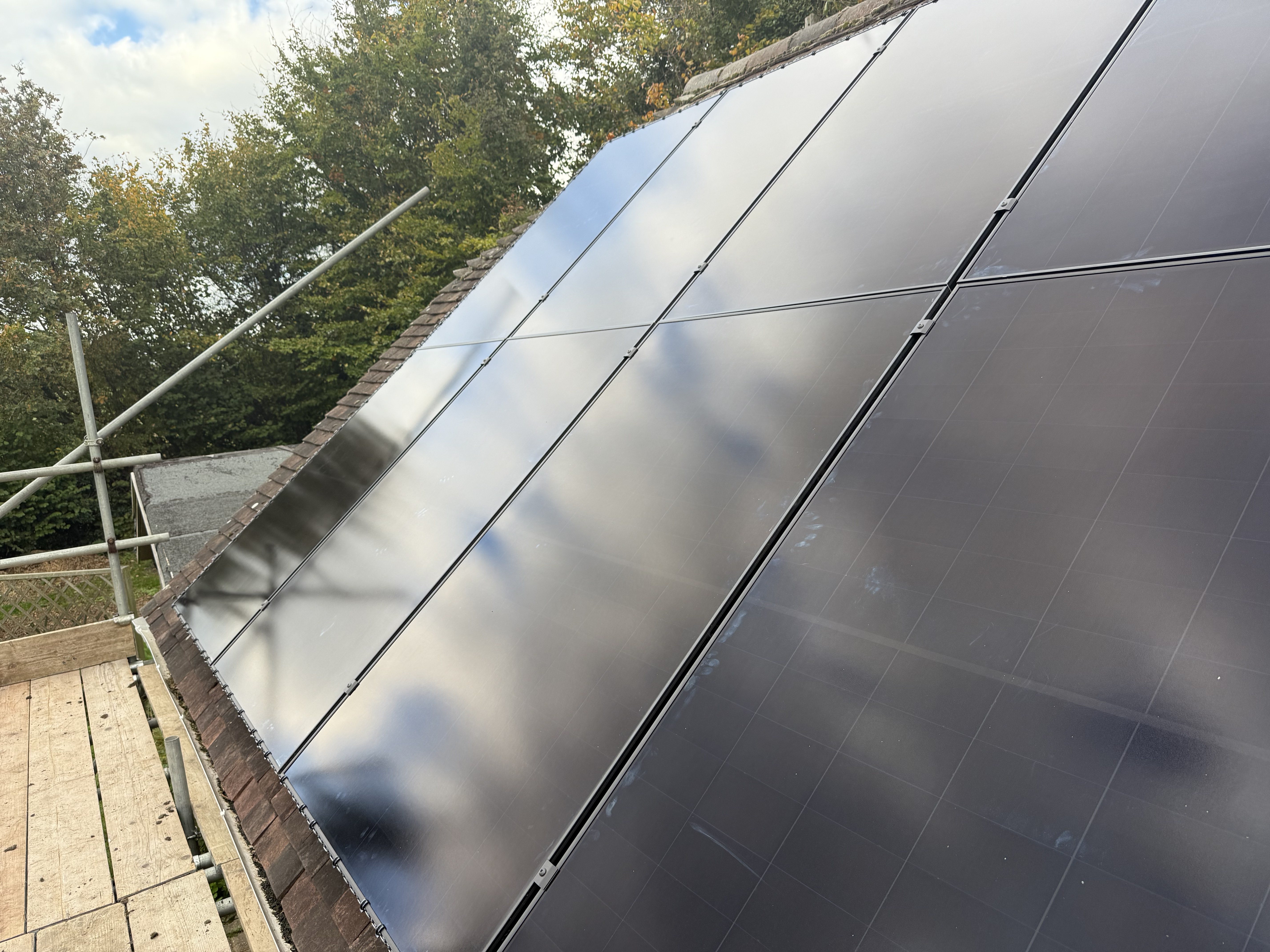 Solar panel installation