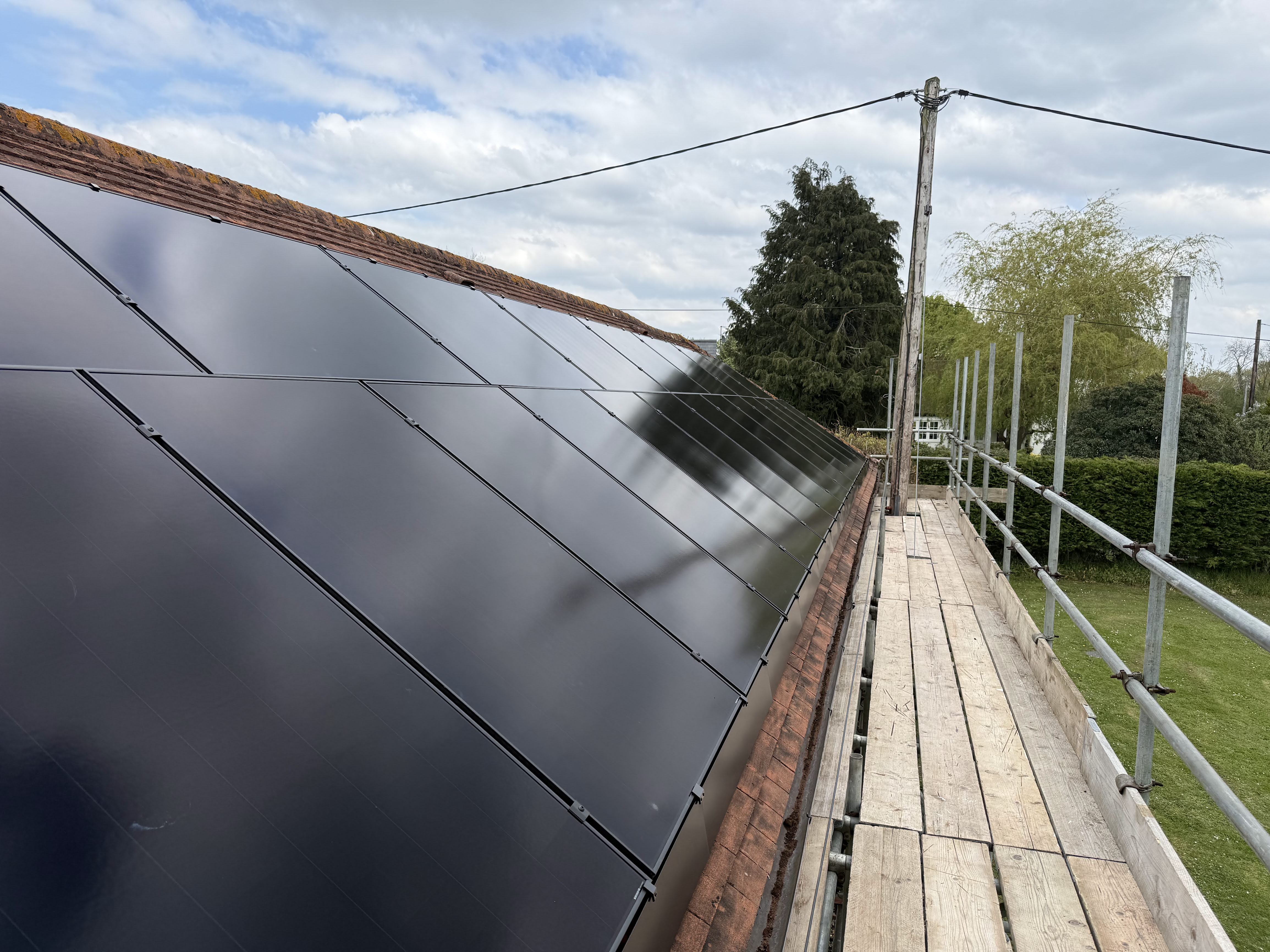 Solar panel installation