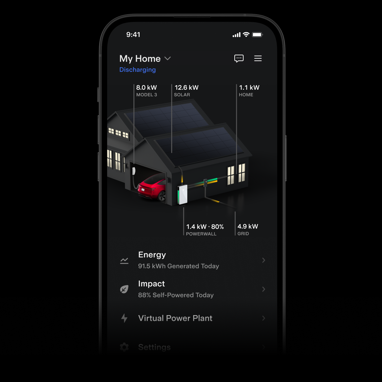Tesla App screenshot